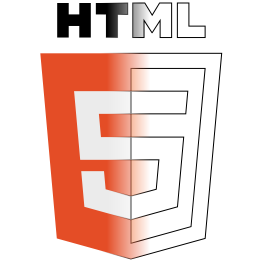 Illustration of deconstructed
  HTML5 logo
