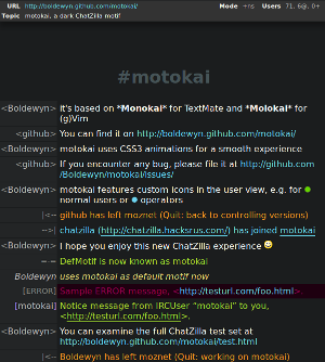 screenshot of motokai